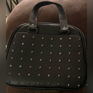 Black Studded Shoulder Bag